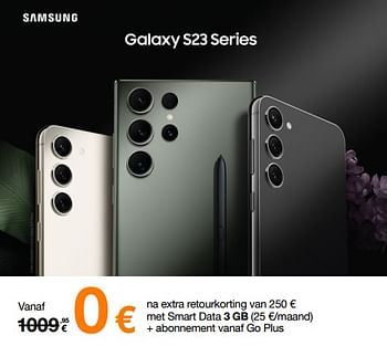 Promoties Samsung galaxy s23 series - Samsung - Geldig van 02/02/2023 tot 21/02/2023 bij Orange