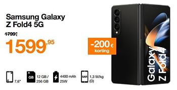 Promoties Samsung galaxy z fold4 5g - Samsung - Geldig van 02/02/2023 tot 21/02/2023 bij Orange