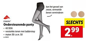 Promoties Ondersteunende panty - Esmara - Geldig van 13/02/2023 tot 18/02/2023 bij Lidl