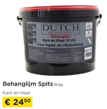 Promoties Behanglijm spits - Dutch Wallcoverings - Geldig van 01/02/2023 tot 28/02/2023 bij Molecule
