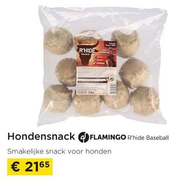 Promoties Hondensnack flamingo r`hide baseball - Flamingo - Geldig van 01/02/2023 tot 28/02/2023 bij Molecule