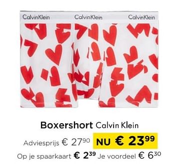 Promoties Boxershort calvin klein - Calvin Klein - Geldig van 01/02/2023 tot 28/02/2023 bij Molecule