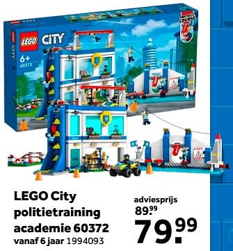 Promoties Lego city politietraining academie 60372 - Lego - Geldig van 01/02/2023 tot 28/02/2023 bij Intertoys