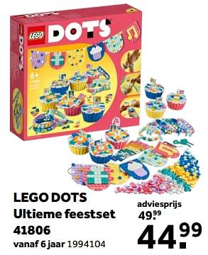 Promoties Lego dots ultieme feestset 41806 - Lego - Geldig van 01/02/2023 tot 28/02/2023 bij Intertoys