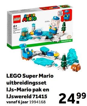 Promoties Lego super mario uitbreidingsset ijs-mario pak en ijswereld 71415 - Lego - Geldig van 01/02/2023 tot 28/02/2023 bij Intertoys