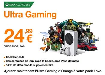 Promotions Xbox ultra gaming - Microsoft - Valide de 02/02/2023 à 21/02/2023 chez Orange