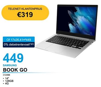 Promoties Samsung book go - Samsung - Geldig van 02/02/2023 tot 21/02/2023 bij Auva