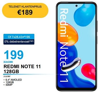 Promoties Xiaomi redmi note 11 128gb - Xiaomi - Geldig van 02/02/2023 tot 21/02/2023 bij Auva