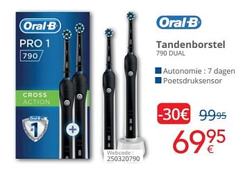 Promoties Oral-b tandenborstel 790 dual - Oral-B - Geldig van 01/02/2023 tot 28/02/2023 bij Eldi