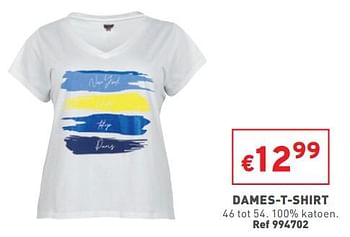 Promoties Dames-t-shirt - Huismerk - Trafic  - Geldig van 08/02/2023 tot 13/02/2023 bij Trafic