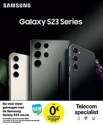 Promotions Samsung galaxy s23 series - Samsung - Valide de 02/02/2023 à 02/04/2023 chez Carrefour