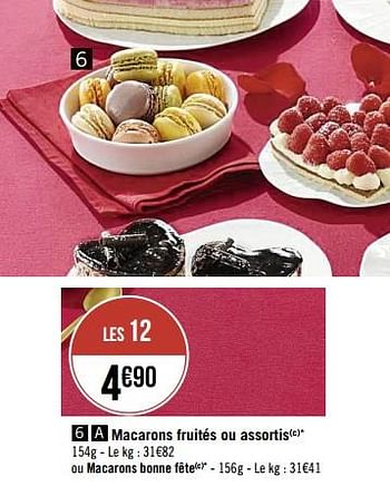Promotions Macarons fruités ou assortis - Produit Maison - Casino - Valide de 06/02/2023 à 19/02/2023 chez Super Casino