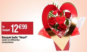 Promotions Bouquet bulle heart - Produit Maison - Migros - Valide de 07/02/2023 à 14/02/2023 chez Migros