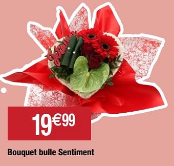 Promotions Bouquet bulle sentiment - Produit Maison - Migros - Valide de 07/02/2023 à 14/02/2023 chez Migros