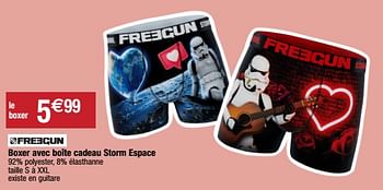 Promotions Boxer avec boîte cadeau storm espace - Freegun - Valide de 07/02/2023 à 14/02/2023 chez Migros