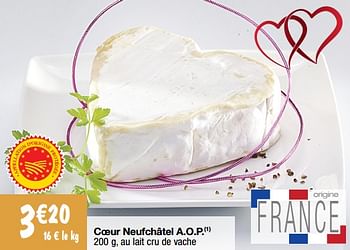 Promotions Coeur neufchâtel a.o.p - Produit Maison - Migros - Valide de 07/02/2023 à 14/02/2023 chez Migros