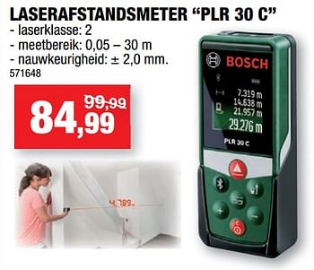 Promoties Bosch laserafstandsmeter plr 30 c - Bosch - Geldig van 08/02/2023 tot 19/02/2023 bij Hubo