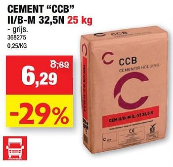Promoties Cement ccb ii-b-m - Huismerk - Hubo  - Geldig van 08/02/2023 tot 19/02/2023 bij Hubo