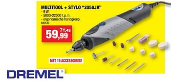Promoties Dremel multitool + stylo 2050ja - Dremel - Geldig van 08/02/2023 tot 19/02/2023 bij Hubo