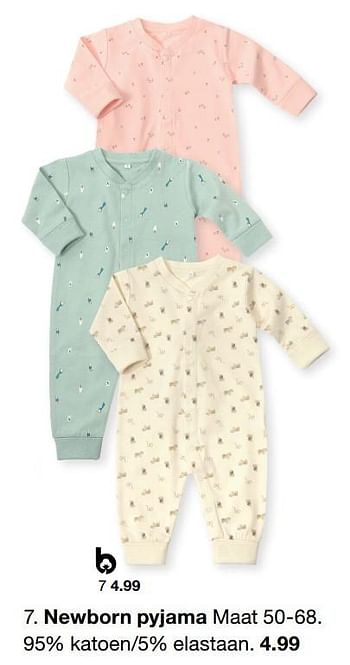 Promotions Newborn pyjama - Produit maison - Zeeman  - Valide de 15/01/2023 à 30/06/2023 chez Zeeman