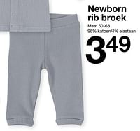 Newborn rib broek-Huismerk - Zeeman 