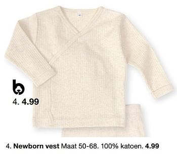 Promoties Newborn vest - Huismerk - Zeeman  - Geldig van 15/01/2023 tot 30/06/2023 bij Zeeman