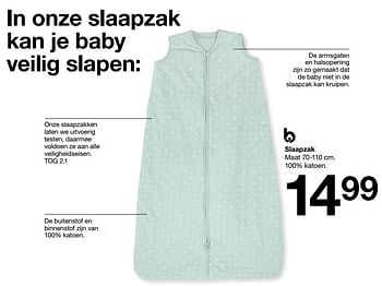 Promoties Slaapzak - Huismerk - Zeeman  - Geldig van 15/01/2023 tot 30/06/2023 bij Zeeman