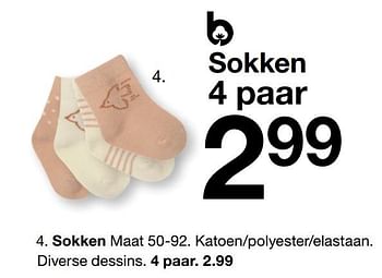 Promoties Sokken - Huismerk - Zeeman  - Geldig van 15/01/2023 tot 30/06/2023 bij Zeeman