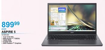 Promotions Acer aspire 5 nx.k82eh.002 - Acer - Valide de 06/02/2023 à 14/02/2023 chez Auva