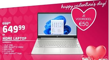Promotions Hp home laptop 669r8ea#uug - HP - Valide de 06/02/2023 à 14/02/2023 chez Auva