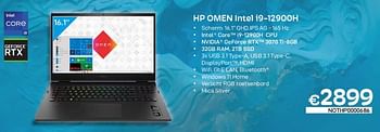 Promoties Hp omen intel i9-12900h - HP - Geldig van 01/02/2023 tot 28/02/2023 bij Compudeals