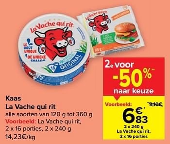 Promotions Kaas la vache qui rit - La Vache Qui Rit - Valide de 08/02/2023 à 20/02/2023 chez Carrefour