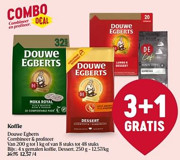 Promoties Gemalen koffie dessert - Douwe Egberts - Geldig van 09/02/2023 tot 15/02/2023 bij Delhaize