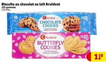 Promotions Biscuits au chocolat au lait kruidvat - Produit maison - Kruidvat - Valide de 07/02/2023 à 12/02/2023 chez Kruidvat