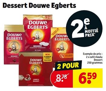Promotions Café moulu dessert - Douwe Egberts - Valide de 07/02/2023 à 12/02/2023 chez Kruidvat