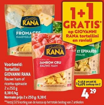 Promoties Tortellini giovanni rana - Giovanni rana - Geldig van 08/02/2023 tot 14/02/2023 bij Smatch
