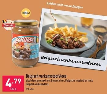 Promotions Belgisch varkensstoofvlees - Produit maison - Aldi - Valide de 15/02/2023 à 24/02/2023 chez Aldi
