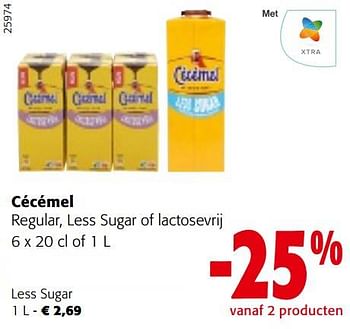 Promoties Cécémel less sugar - Cecemel - Geldig van 08/02/2023 tot 21/02/2023 bij Colruyt