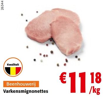Promoties Varkensmignonettes - Huismerk - Colruyt - Geldig van 08/02/2023 tot 21/02/2023 bij Colruyt