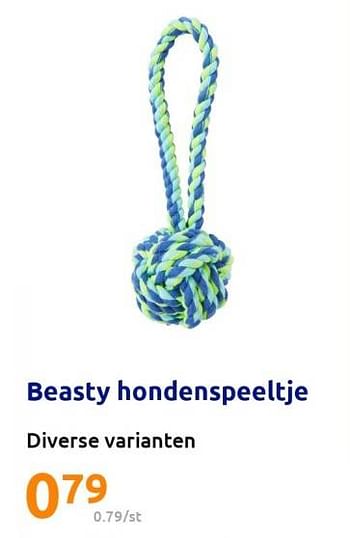 Promoties Beasty hondenspeeltje - Beasty - Geldig van 08/02/2023 tot 14/02/2023 bij Action