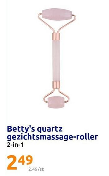 Promoties Betty`s quartz gezichtsmassage-roller - Huismerk - Action - Geldig van 08/02/2023 tot 14/02/2023 bij Action