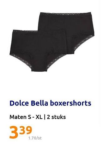 Promoties Dolce bella boxershorts - Dolce Bella - Geldig van 08/02/2023 tot 14/02/2023 bij Action