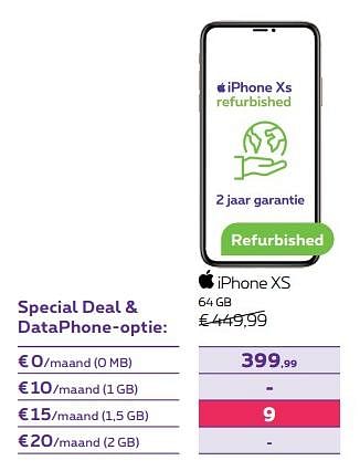 Promoties Apple iphone xs 64 gb - Apple - Geldig van 01/02/2023 tot 01/05/2023 bij Proximus