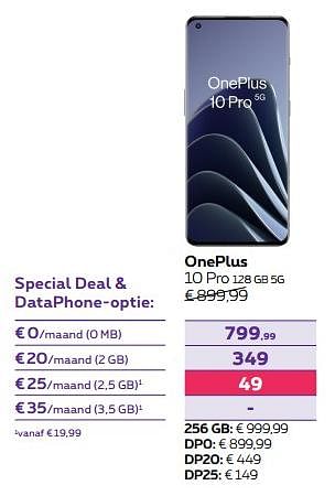Promoties Oneplus 10 pro 128 gb 5g - OnePlus - Geldig van 01/02/2023 tot 01/05/2023 bij Proximus