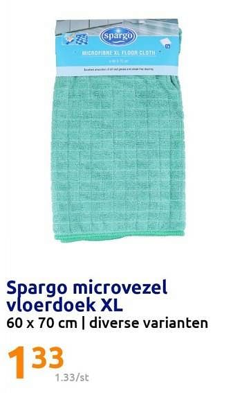 Verzakking Ministerie pastel Spargo Spargo microvezel vloerdoek xl - Promotie bij Action