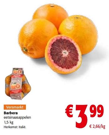 Promoties Barbera eetsinaasappelen - Huismerk - Colruyt - Geldig van 08/02/2023 tot 21/02/2023 bij Colruyt
