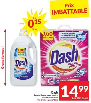 Promo Dash lessive pods envolée d'air chez Intermarché