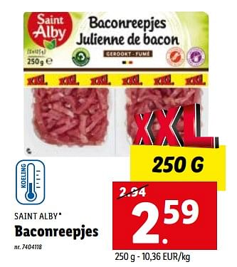 Promoties Baconreepjes - Saint Alby - Geldig van 20/02/2023 tot 25/02/2023 bij Lidl