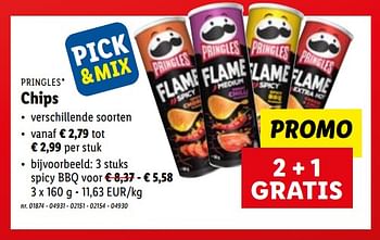 Promoties Chips - Pringles - Geldig van 20/02/2023 tot 25/02/2023 bij Lidl