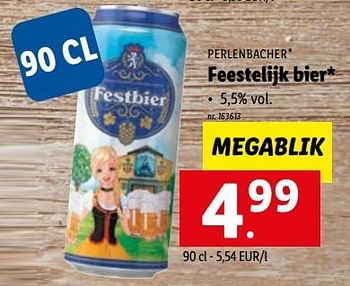 Promoties Feestelijk bier - Perlenbacher - Geldig van 20/02/2023 tot 25/02/2023 bij Lidl